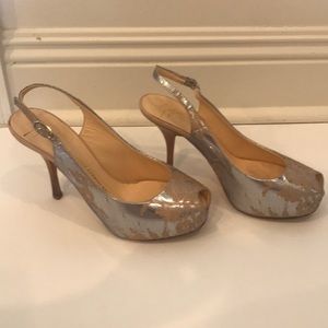 Platform lace shoes. Gently used